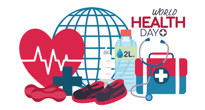Global Health Day  Illustration