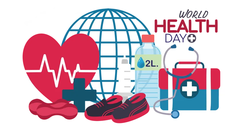 Global Health Day  Illustration