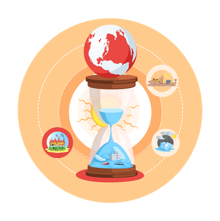 Global Heating  Illustration