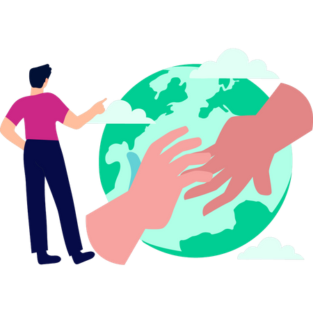 Global humanity day  Illustration