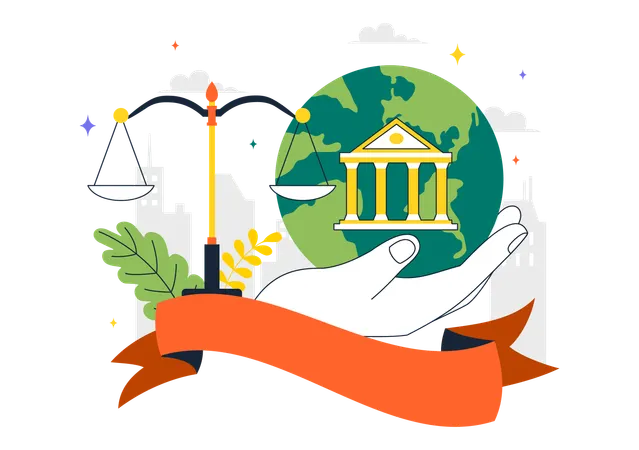 Global Justice Day  Illustration