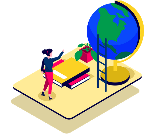 Global knowledge Illustration