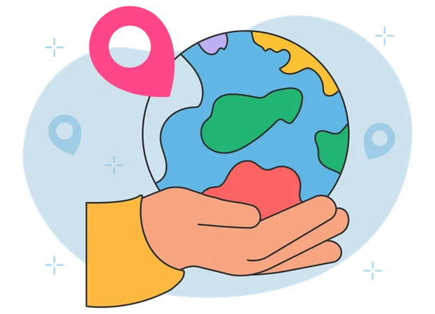 Global Location  Illustration