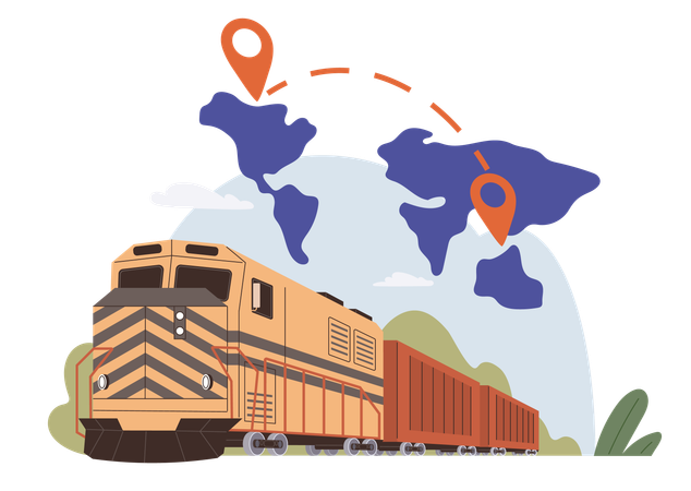 Global logistic operations  Illustration