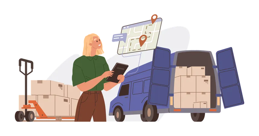 International Logistic Global Delivery Export Vector Global Logistic Solutions Facilitate Movement Goods Across Countries And Continents Supply Delivery Chain Management Optimizes Flow Products Illustration