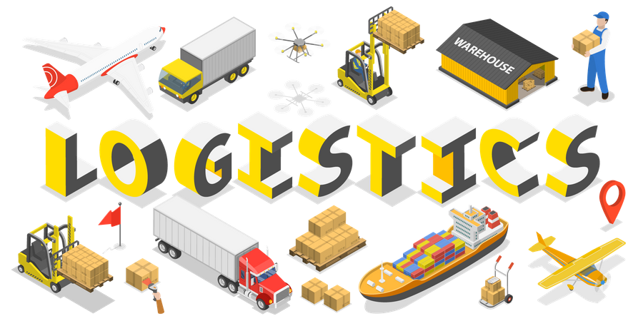 Global Logistics  Illustration