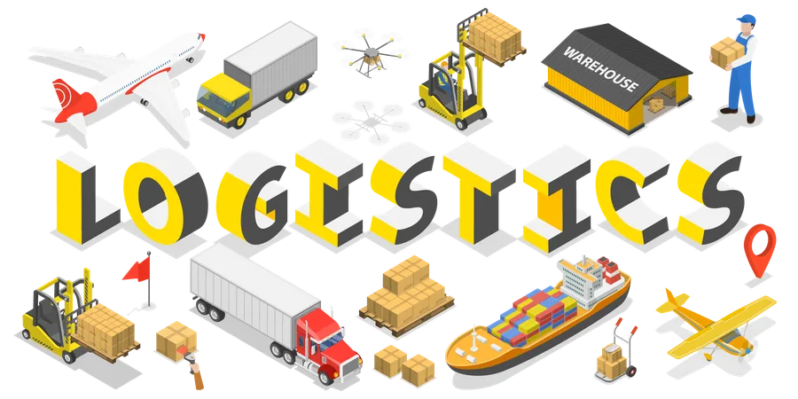 Global Logistics  Illustration