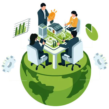 Global Meeting for Eco Innovation  Illustration