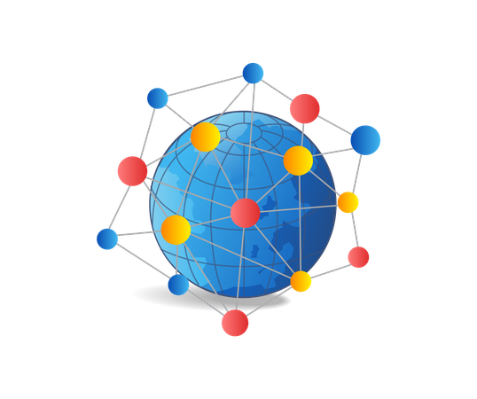 Global network Illustration
