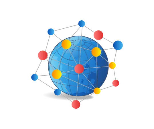 Global network Illustration