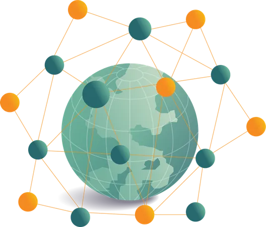 Global network  Illustration