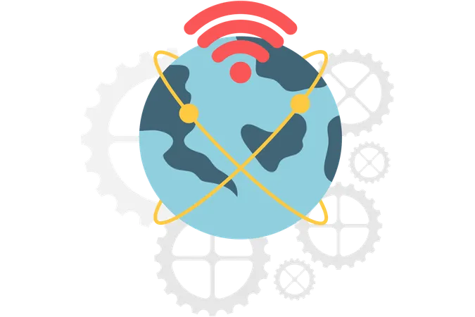 Global Network  Illustration