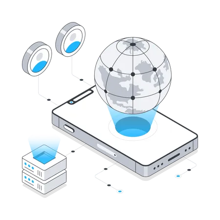 Global Networking  Illustration