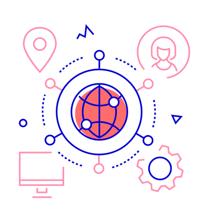 Global Networking  Illustration