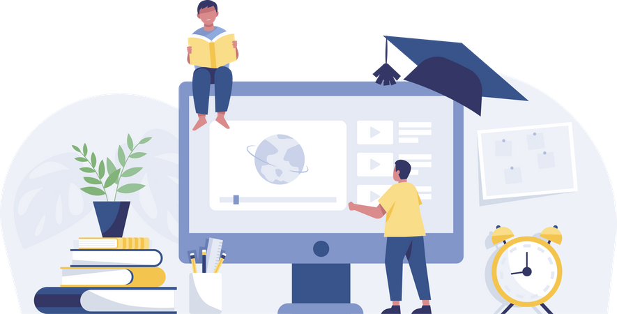 Global Online Education  イラスト