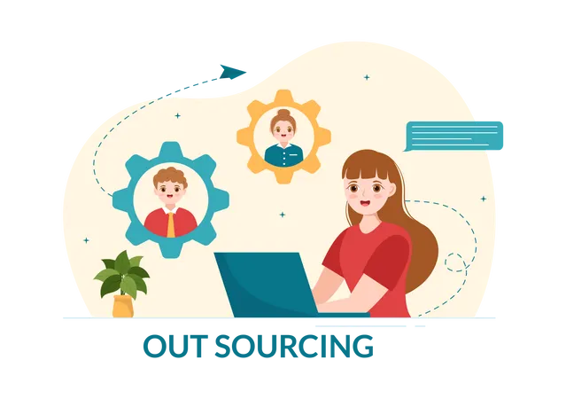 Global Outsourcing Illustration