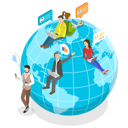 Global Outsourcing  Illustration