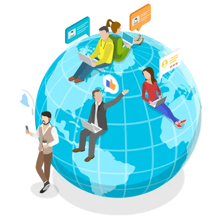 Global Outsourcing  Illustration