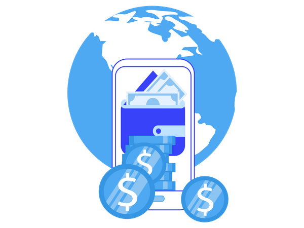 Global payment Illustration