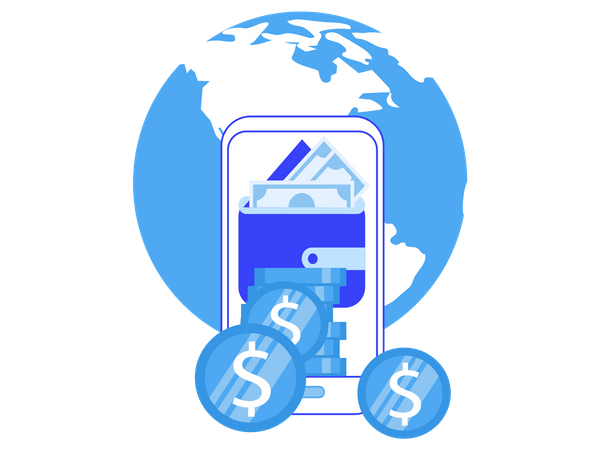 Global payment  Illustration