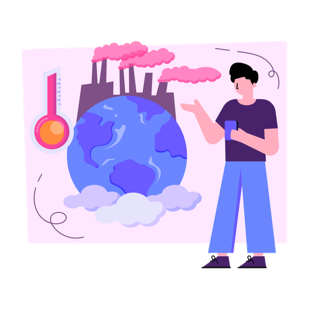 Global Pollution  Illustration