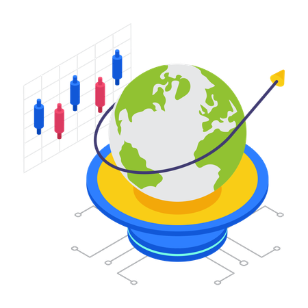 Global Trade Orbit  Illustration