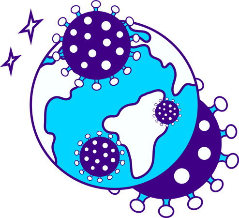 Global virus  Illustration