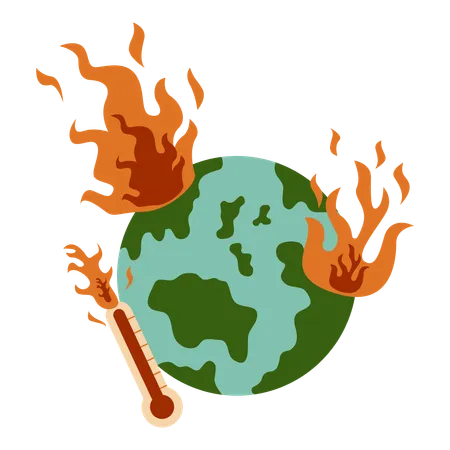 Global Warming  Illustration