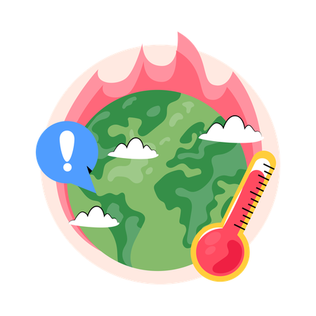 Global Warming  Illustration