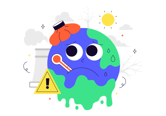 Global Warming  Illustration