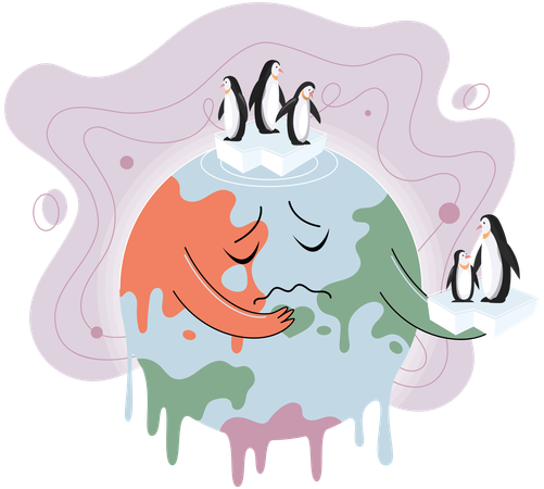 Global warming  Illustration