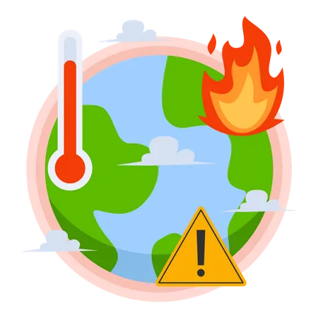 Global Warming  Illustration