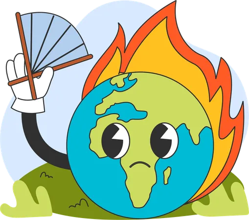 Global warming  Illustration