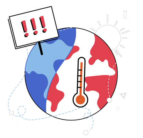 Global warming  Illustration