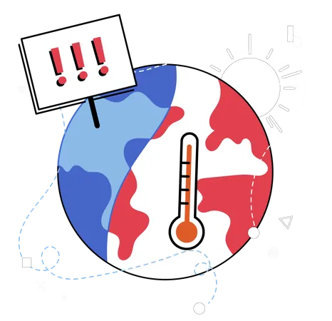 Global warming  Illustration