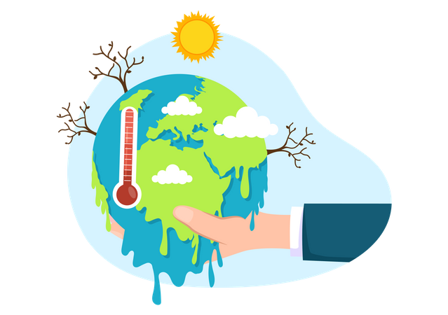 Global Warming  Illustration