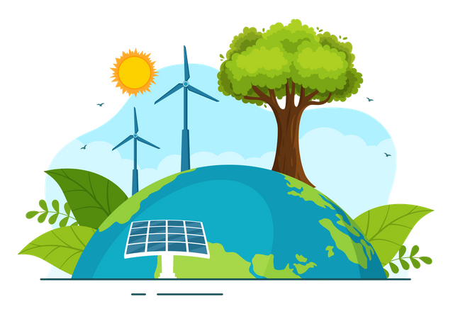 Global Warming  Illustration