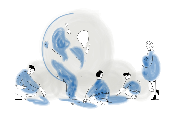 Global warming  Illustration