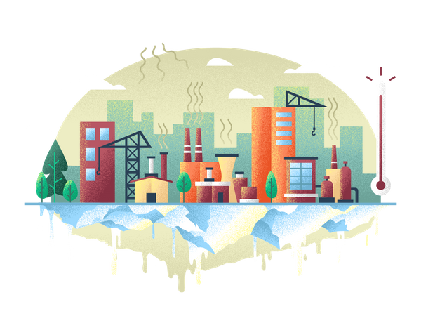 Global warming  Illustration
