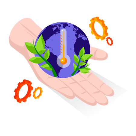 Global warming  Illustration