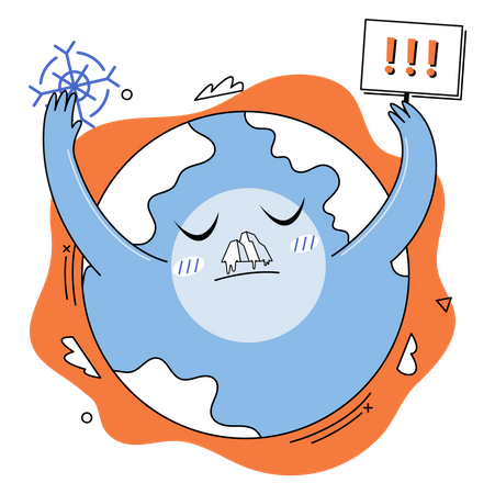 Global warming  Illustration