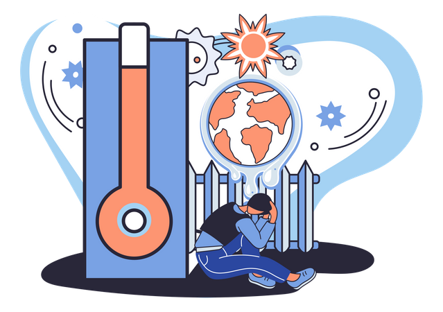 Global Warming  Illustration