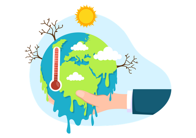 Global Warming  Illustration