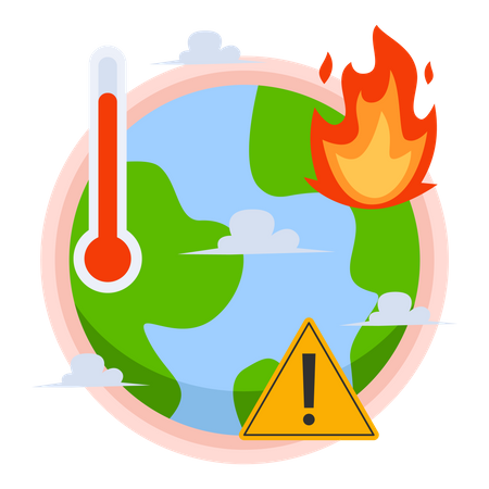 Global Warming  Illustration