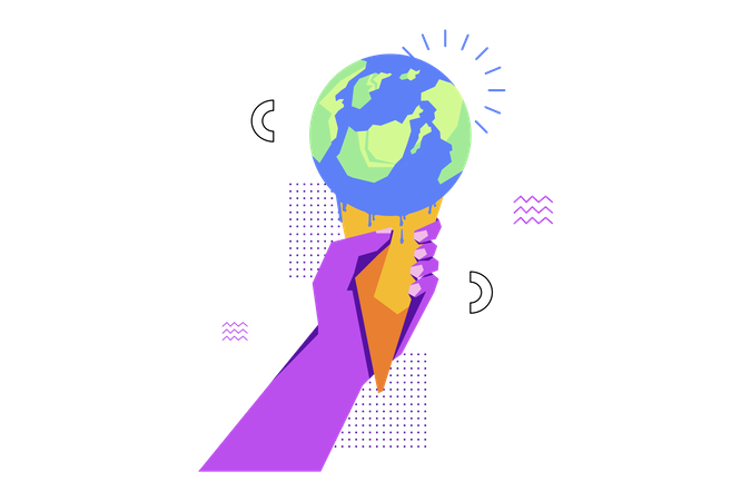 Global Warming  Illustration