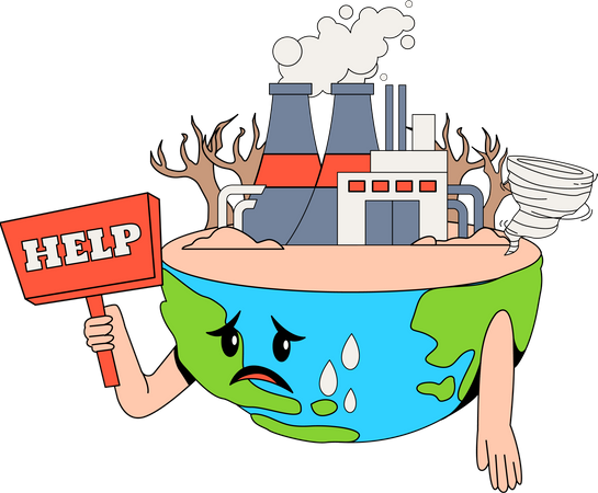 Global Warming Problem Illustration