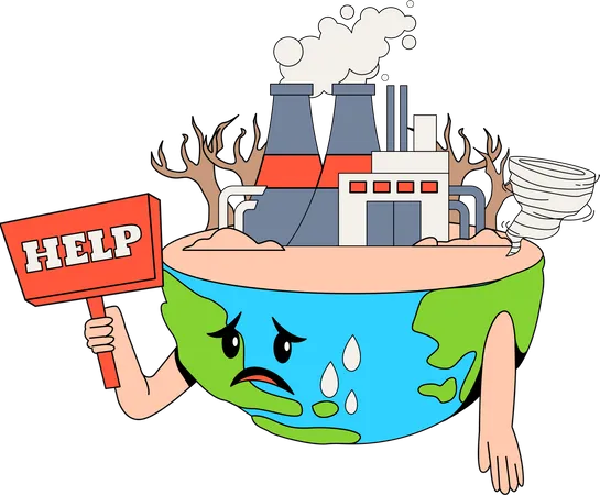 Global Warming Problem  Illustration