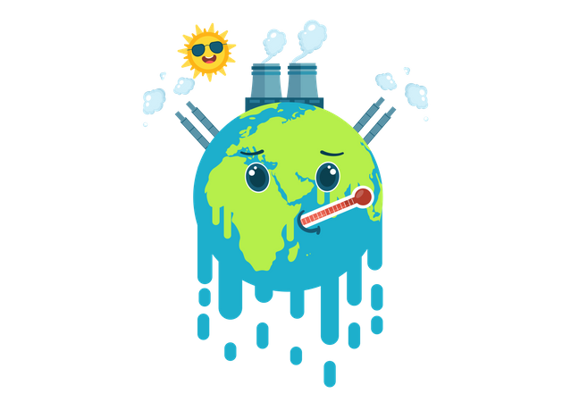 Global Warming problem  Illustration
