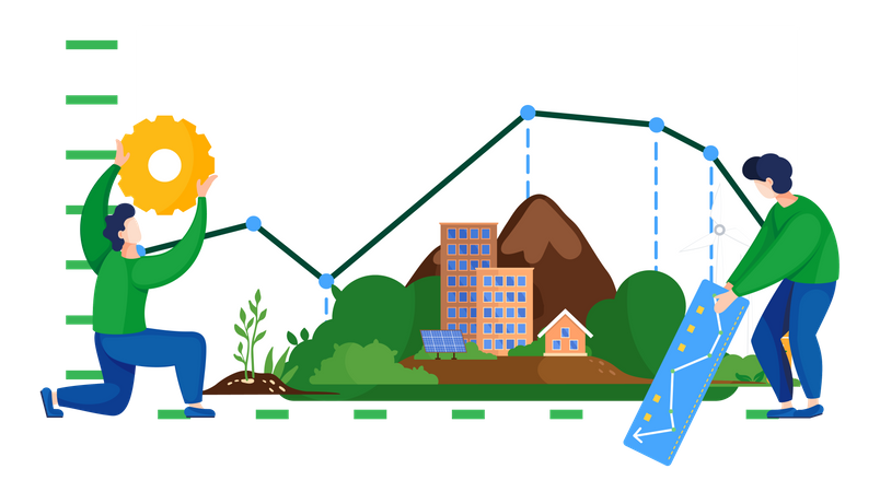 Global warming ratio  Illustration