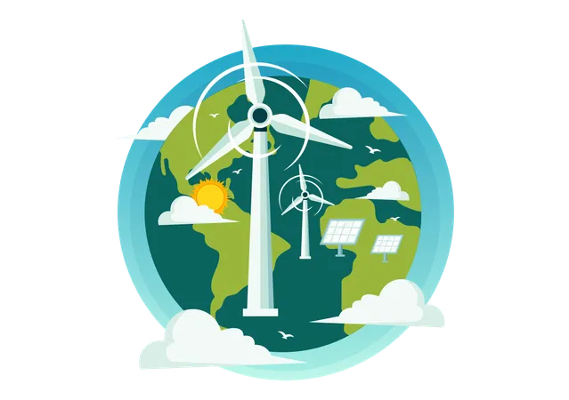 Global Wind Day  Illustration